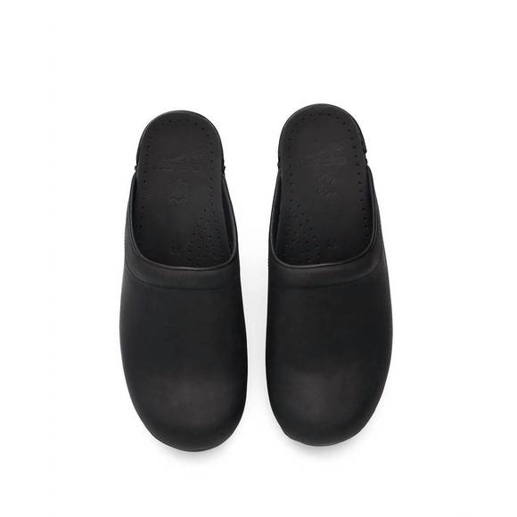 NEW DANSKO women's sonja clog shoes in oiled leather black - Picture 5 of 8
